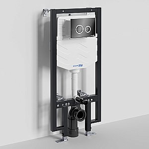 Инсталляция для унитаза WasserKraft Vils 56TLT.010.ME.PB01 с черной глянцевой кнопкой купить в интернет-магазине сантехники Sanbest