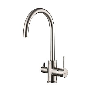 Смеситель для кухни Paulmark Essen Es213211-BS брашированная сталь купить в интернет-магазине сантехники Sanbest