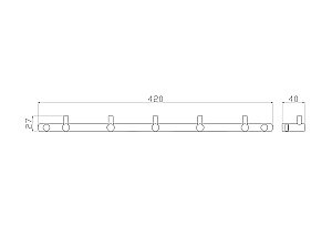 Крючок WONZON & WOGHAND WW-9380-5 хром купить в интернет-магазине сантехники Sanbest