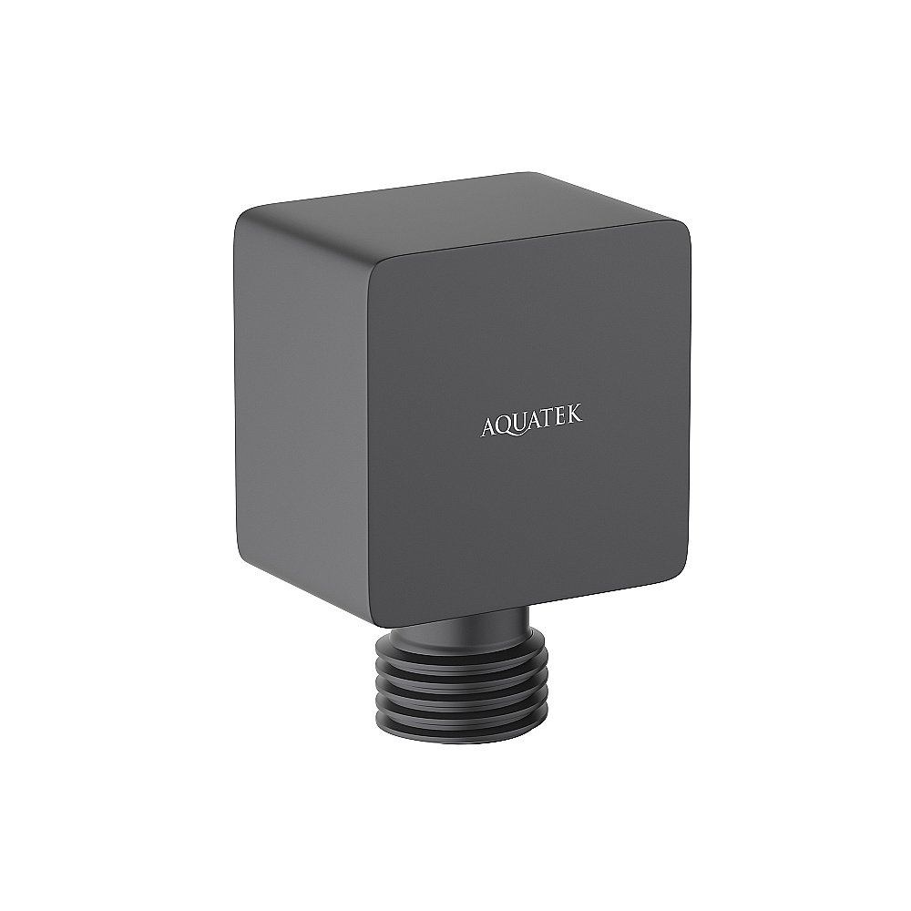 Подключение для шланга Aquatek AQ2459MB черный матовый купить в интернет-магазине сантехники Sanbest