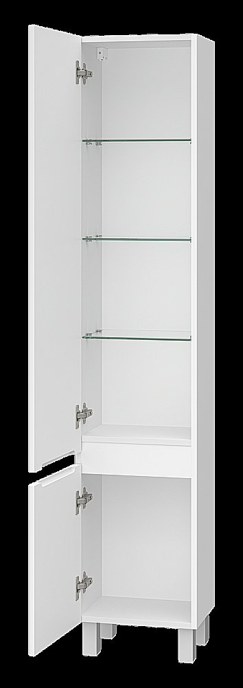 Пенал подвесной Misty Victory 35 VIC-05035-010L белый левый для ванной в интернет-магазине сантехники Sanbest