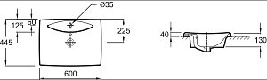 Раковина Jacob Delafon ESCALE E1289-00 купить в интернет-магазине Sanbest