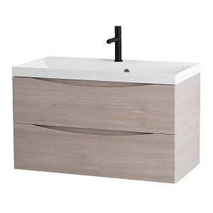 Тумба с раковиной Belbagno MARINO 80 2C-SO/BB800/450-LV-MR-AST Rovere Grigio для ванной в интернет-магазине Sanbest