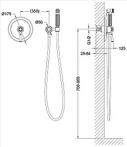 Гигиенический душ со смесителем Timo Arisa 5309/03SM купить в интернет-магазине сантехники Sanbest