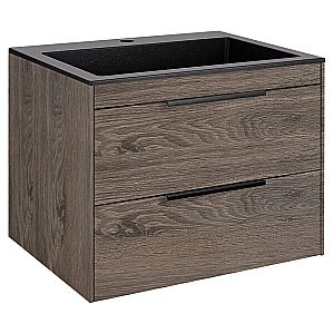 Тумба с раковиной Vincea Chiara 2D 600 R.Oak для ванной в интернет-магазине Sanbest