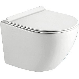 Унитаз подвесной Timo Kulo TK-403 безободковый, с крышкой микролифт купить в интернет-магазине Sanbest