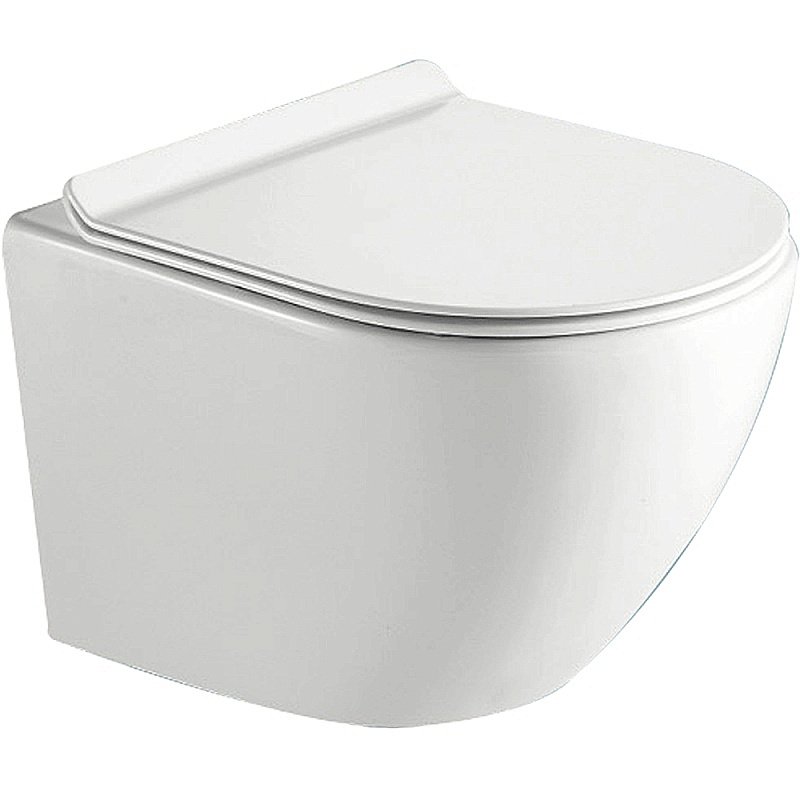 Унитаз подвесной Timo Kulo TK-403 безободковый, с крышкой микролифт купить в интернет-магазине Sanbest