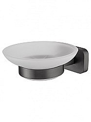 Мыльница с держателем WONZON & WOGHAND GRAFFITY, Темный графит (WW-9322) купить в интернет-магазине сантехники Sanbest