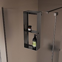 Полка Veconi Grange GN-GR-C9 брашированный графит купить в интернет-магазине сантехники Sanbest