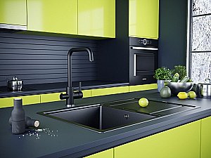 Смеситель для кухни Paulmark Logas Lo213021-AN антрацит купить в интернет-магазине сантехники Sanbest