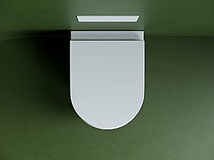 Унитаз подвесной Ceramica Nova Ulma CN4006T белый, с крышкой микролифт, безободковый, слив-торнадо купить в интернет-магазине Sanbest