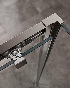 Душевой уголок Cezares Molveno 120x90 AH-11-140/90-C-GM-IV стекло прозрачное/профиль матовая оружейная сталь купить в интернет-магазине Sanbest