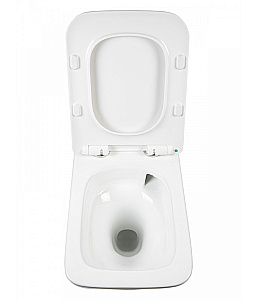 Унитаз подвесной Agger AT10150 безободковый, с инсталляцией, смыв торнадо, с крышкой микролифт, белый глянцевый купить в интернет-магазине Sanbest