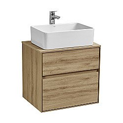 Тумба со столешницей Акватон Либерти 60 дуб эльвезия для ванной в интернет-магазине Sanbest