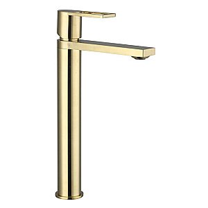 Смеситель для раковины Caprigo KUB 54-023 золото матовое купить в интернет-магазине сантехники Sanbest