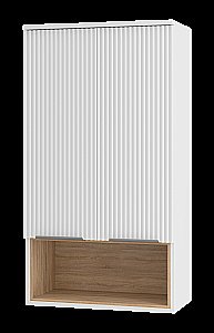 Шкаф подвесной Misty Enfida 60 ENF-08060-011 Белый / Дуб Сонома светлый для ванной в интернет-магазине сантехники Sanbest