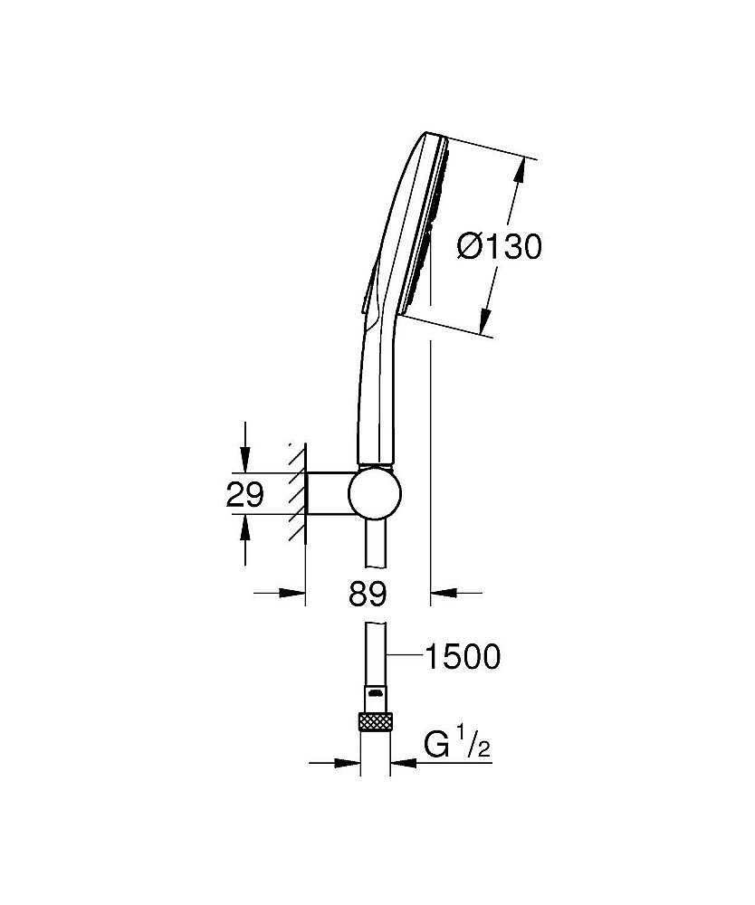Душевой набор Grohe Rainshower SmartActive 26580LS0 купить в интернет-магазине сантехники Sanbest