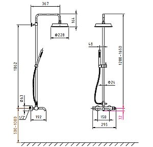 Душевая система Migliore Ermitage Mini 31521 хром купить в интернет-магазине сантехники Sanbest