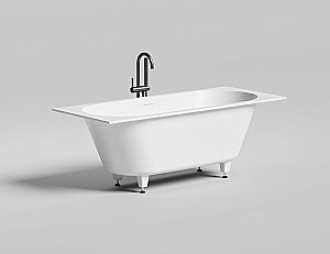 Ванна Salini Ornella AXIS KIT S-Sense 170x70 104713M белая матовая купить в интернет-магазине Sanbest
