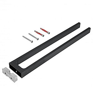 Полотенцедержатель KEUCO EDITION 11 11118130000 хром черный купить в интернет-магазине сантехники Sanbest