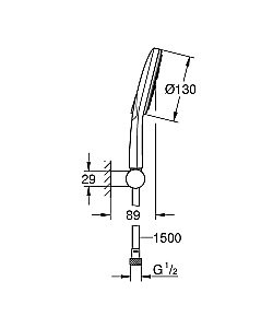 Душевой набор Grohe Rainshower SmartActive 26580LS0 купить в интернет-магазине сантехники Sanbest