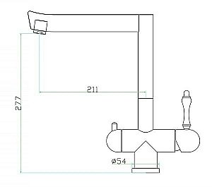 Смеситель для кухни Zorg Inox SZR-1017-7B Сталь купить в интернет-магазине сантехники Sanbest