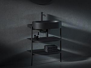 Раковина Ravak Yard XJX0D260002 черный матовый купить в интернет-магазине Sanbest