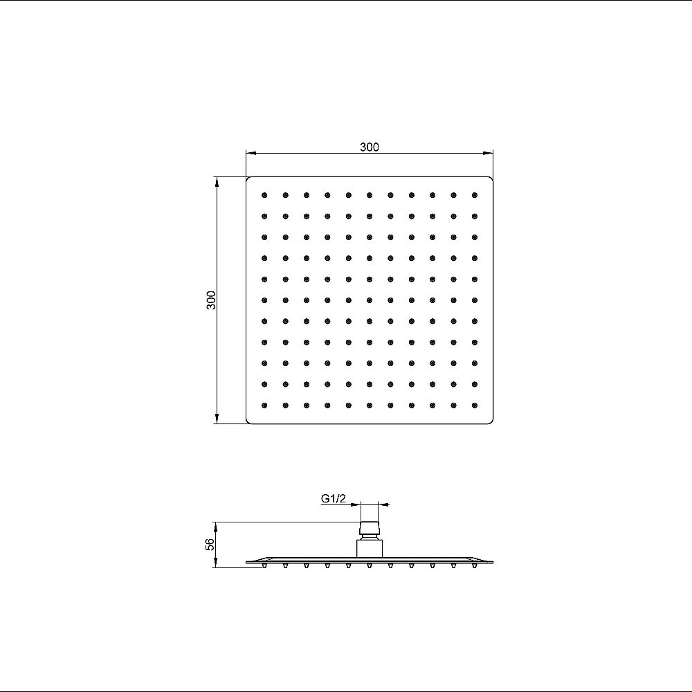 Верхний душ WONZON & WOGHAND, Брашированный никель (WW-88DP02-BN) купить в интернет-магазине сантехники Sanbest
