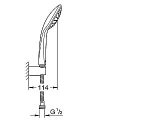 Душевая гарнитура Grohe Euphoria 27354000 купить в интернет-магазине сантехники Sanbest