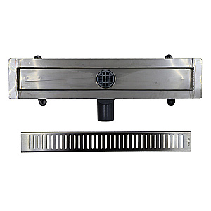 Душевой лоток Azario Stick 60 AZPP01-60 нержавеющая сталь купить в интернет-магазине Sanbest