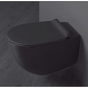 Унитаз подвесной SIMAS Vignoni VI18nero matt безободковый, черный матовый купить в интернет-магазине Sanbest