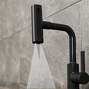 Смеситель для кухни Rush Tinos TI3732-17Black черный матовый купить в интернет-магазине сантехники Sanbest