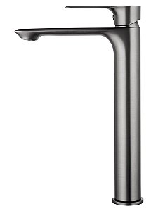 Смеситель для раковины высокий WONZON & WOGHAND BRILLIANT WW-88019079-BGM темный графит купить в интернет-магазине сантехники Sanbest