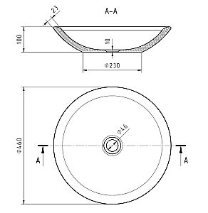 Раковина накладная Migliore ARENA 31398 белая/черная матовая купить в интернет-магазине Sanbest