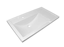 Раковина Эстет Valencia 80 silk ФР-00016486 белая матовая левая купить в интернет-магазине сантехники Sanbest