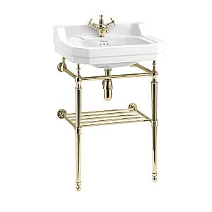 Консоль с раковиной Burlington Edwardian B5 1TH золото для ванной в интернет-магазине сантехники Sanbest