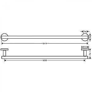 Полотенцедержатель Hansgrohe Logis Universal 41716000 купить в интернет-магазине сантехники Sanbest