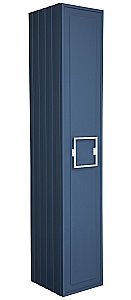 Пенал LA FENICE Cubo Blu Grigio 30 синий/ручка белая для ванной в интернет-магазине сантехники Sanbest