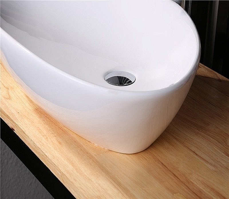 Раковина накладная Ceramalux N 59,5 7472B белая купить в интернет-магазине Sanbest