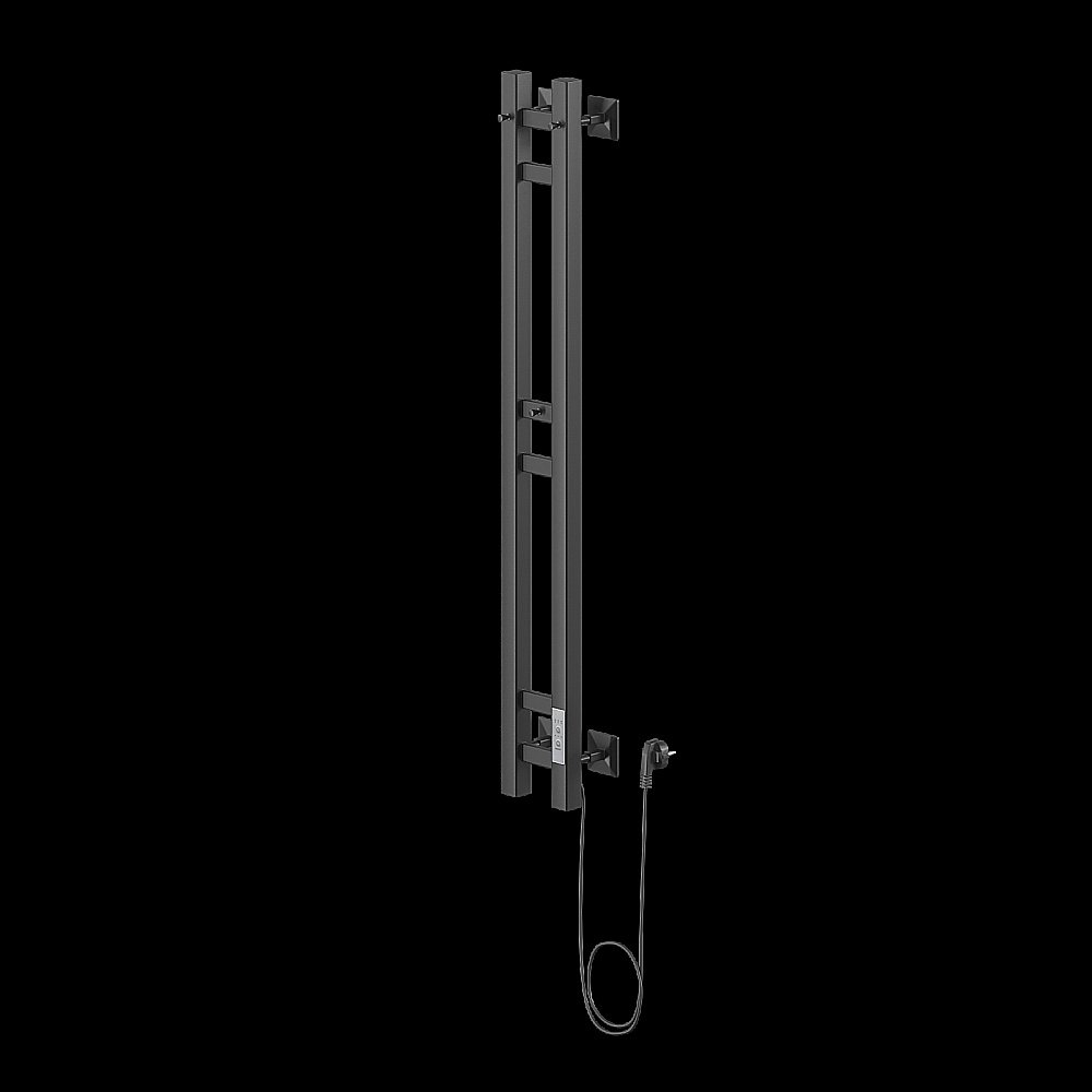 Полотенцесушитель электрический Veconi Еро E12010B-A  черный купить в интернет-магазине сантехники Sanbest