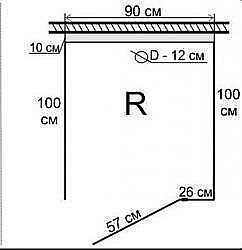 Душевая кабина Lagard Vita 90х100 правая купить в интернет-магазине сантехники Sanbest