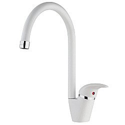 Смеситель для кухни PAINI Sicily 632L570PNLMKM белый купить в интернет-магазине сантехники Sanbest