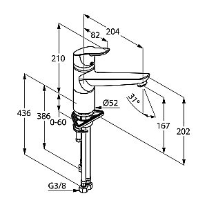 Смеситель для кухни Kludi Objecta 325750575 купить в интернет-магазине сантехники Sanbest