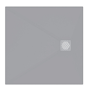 Душевой поддон Good Door Strike КВ 80х80 ЛП00556 серый купить в интернет-магазине Sanbest