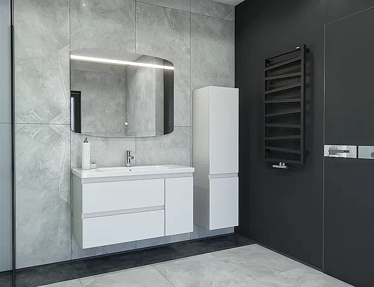 Пенал Caprigo Forte 36150-SF027 35 бланж для ванной в интернет-магазине сантехники Sanbest