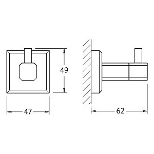 Крючок ARTWELLE HAGEL 9915 купить в интернет-магазине сантехники Sanbest