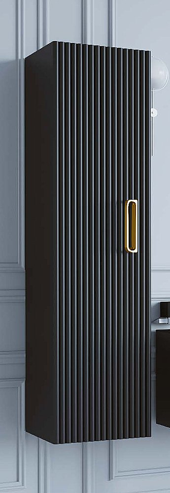 Пенал Armadi Art Vallessi Avantgarde Linea черный с золотом для ванной в интернет-магазине сантехники Sanbest