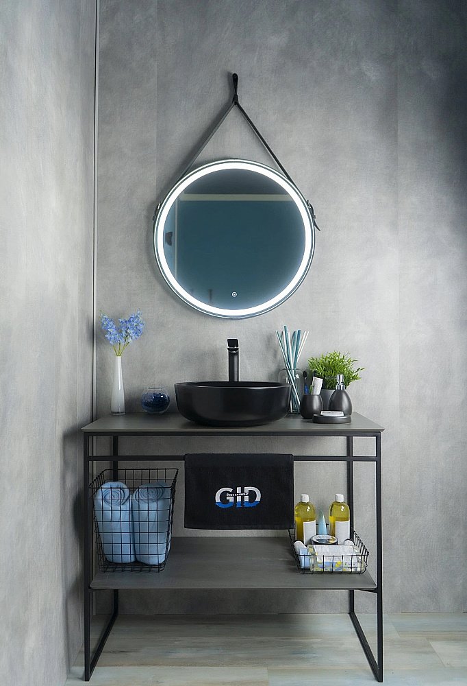 Раковина накладная Gid Esfera 41,5 Nc911 52224 черная матовая купить в интернет-магазине Sanbest