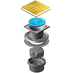 Душевой трап Pestan Confluo Standard 13000163 золото купить в интернет-магазине Sanbest