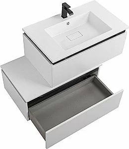 Нижняя тумба Cezares SLIDER-800-1C-PI-BO белый для ванной в интернет-магазине сантехники Sanbest